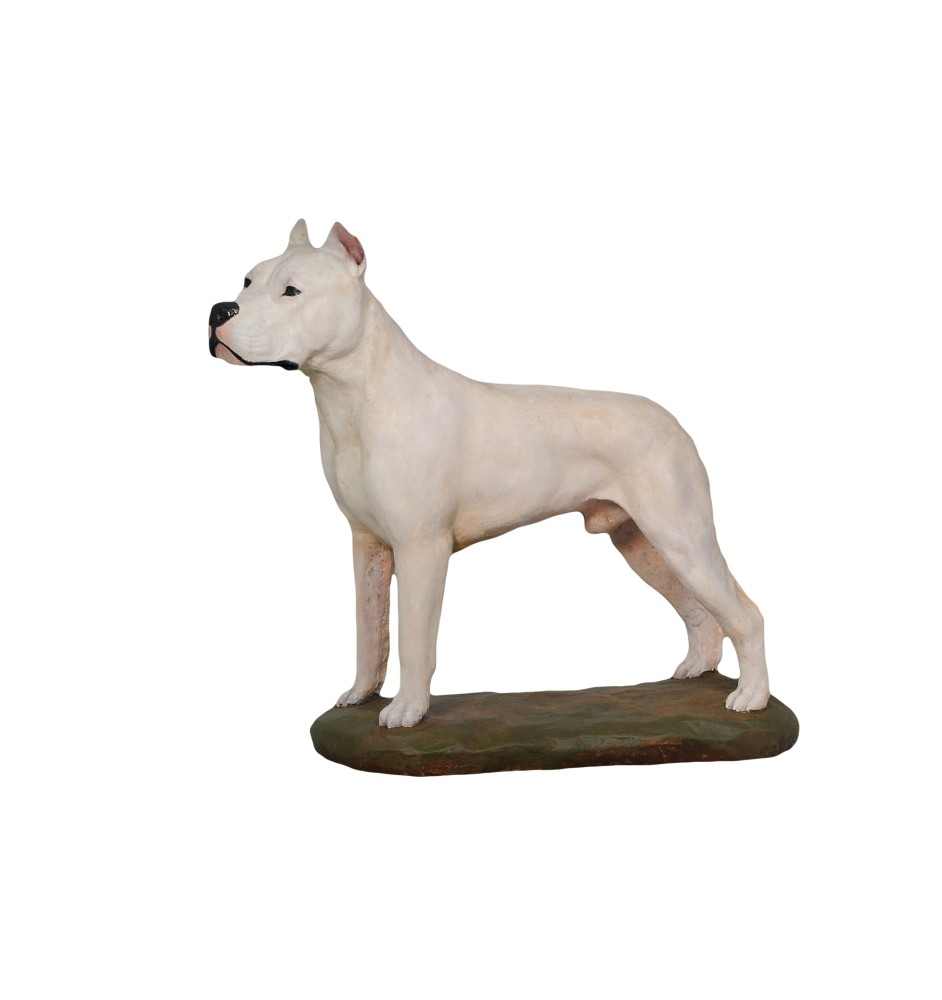 Dog argentyński ręcznie pomalowana statuetka Art-Dog